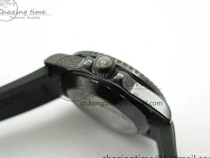 0109 Submariner 40mm Black Ceramic 5GF Best Edition Cream Dial on Black Rubber Strap SA Neat 2470